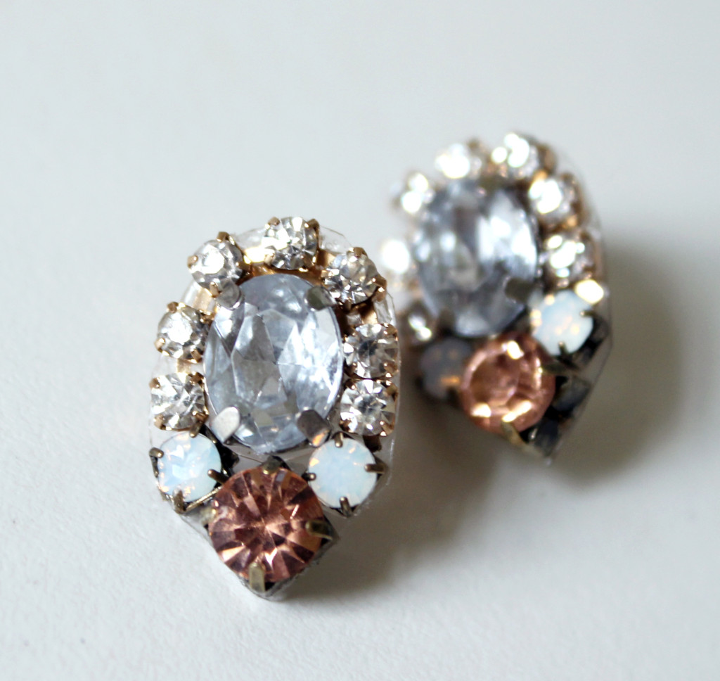 DIY Crystal Cluster Earrings - jamiebhannigan.com