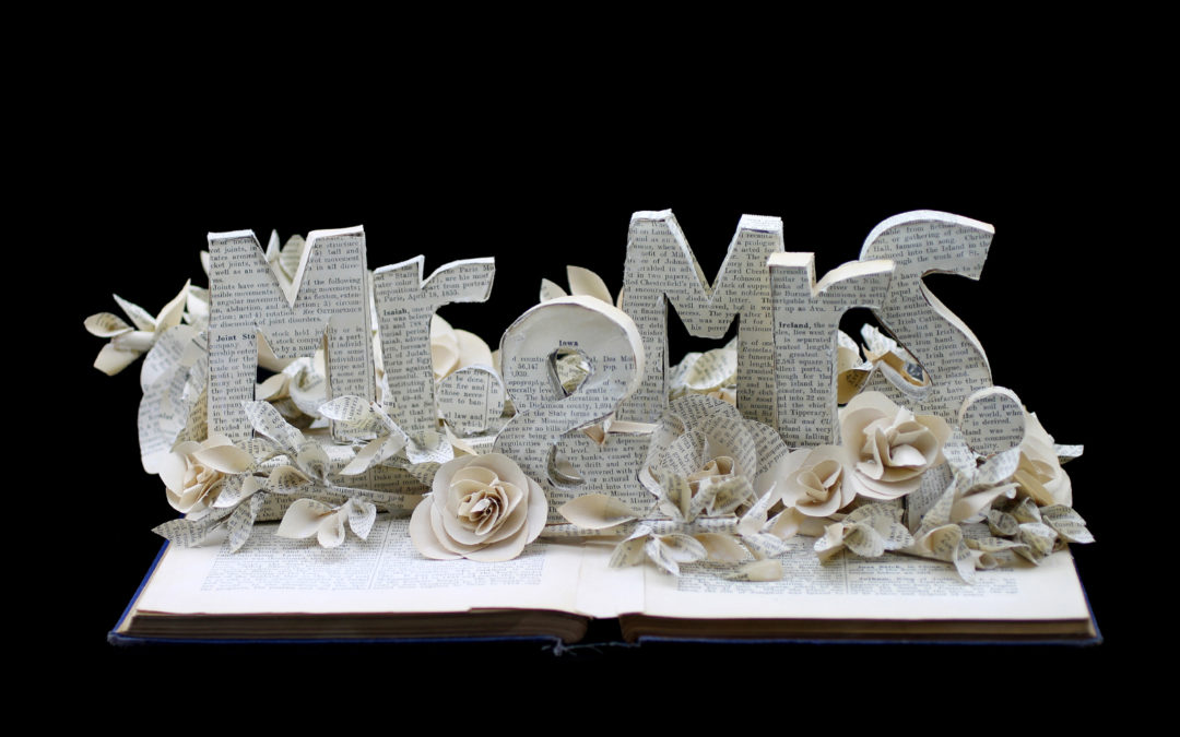 Book Sculpture: Mr. & Mrs. (Custom Request for Wedding)