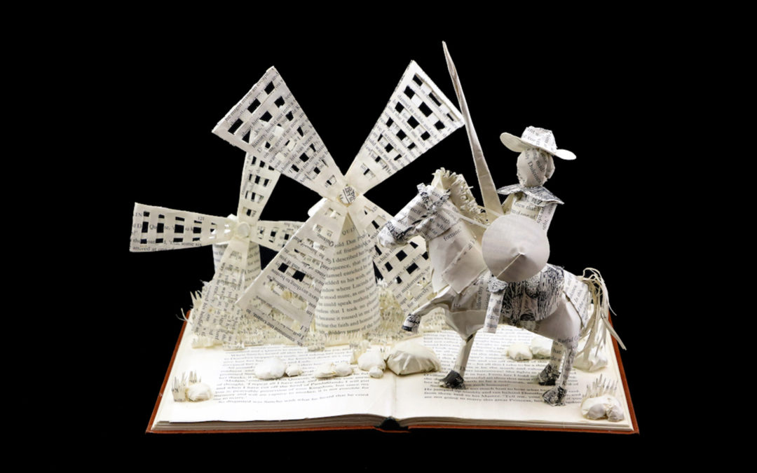 Book Sculpture: Don Quixote of the Mancha