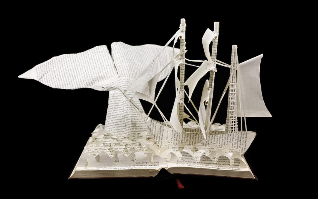 Book Sculpture: Moby Dick