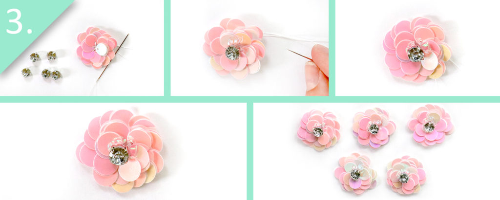 DIY J.Crew-Inspired Sequin Flower Necklace - Step 3 - jamiebhannigan.com