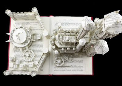 King's Landing Game of Thrones Book Sculpture by Jamie B. Hannigan - View from Above