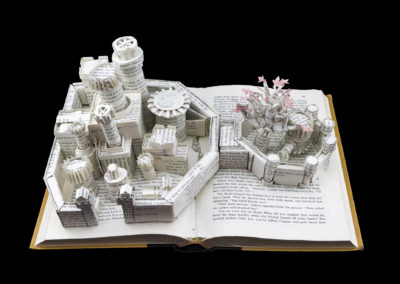 Winterfell Game of Thrones Book Sculpture - Front Above 2