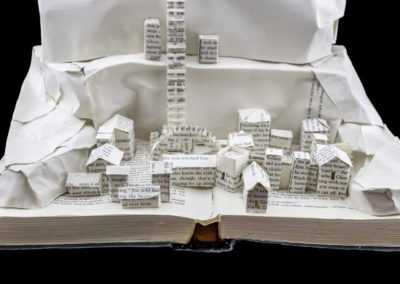 Game of Thrones Book Sculpture: The Wall and Castle Black by Jamie B. Hannigan - Detail