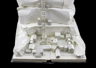 Game of Thrones Book Sculpture: The Wall and Castle Black by Jamie B. Hannigan - Detail