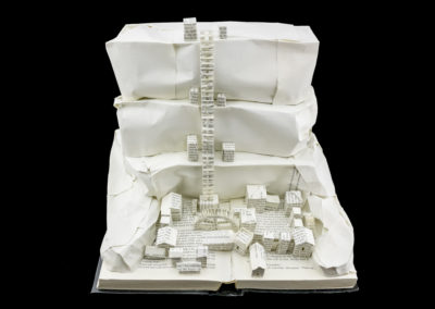 Game of Thrones Book Sculpture: The Wall and Castle Black by Jamie B. Hannigan