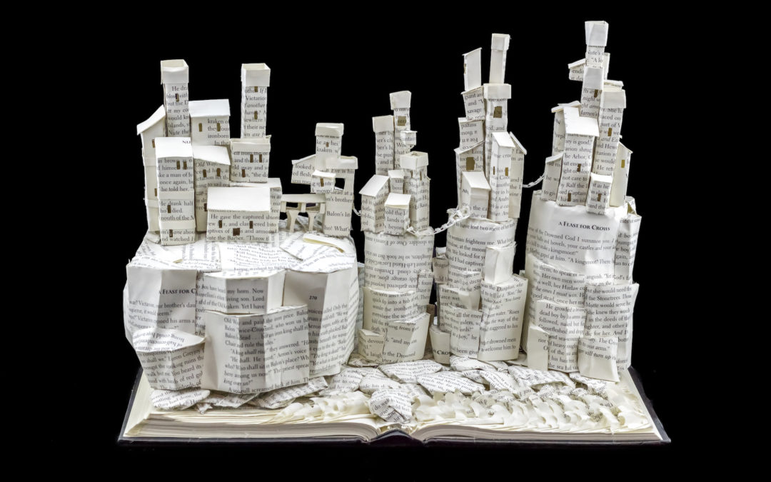 Book Sculpture: Pyke and The Iron Islands (A Feast for Crows)