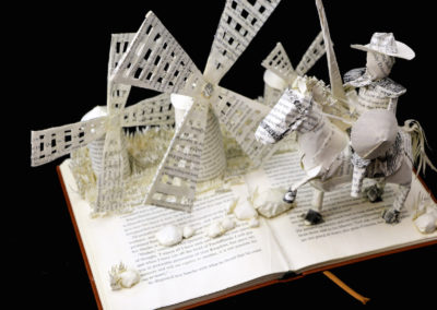 Custom Book Sculpture by Jamie B. Hannigan - Don Quixote of the Mancha - View 2