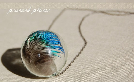 DIY – Peacock Plume Necklace