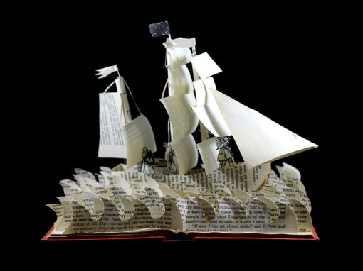 Book Sculpture: Treasure Island 2.0