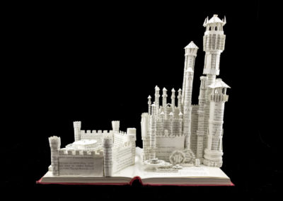 King's Landing Game of Thrones Book Sculpture by Jamie B. Hannigan - Front View 2