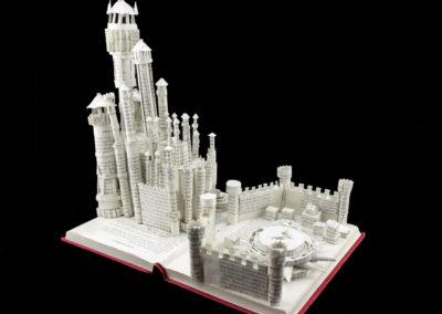 King's Landing Game of Thrones Book Sculpture by Jamie B. Hannigan - Back View