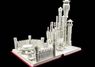 King's Landing Game of Thrones Book Sculpture by Jamie B. Hannigan - Front Left