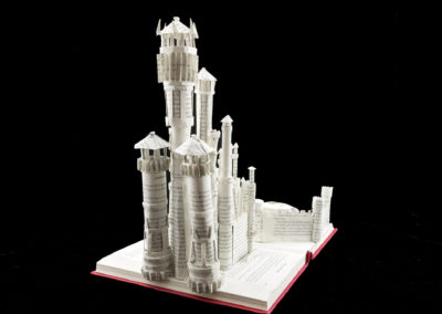 King's Landing Game of Thrones Book Sculpture by Jamie B. Hannigan - Rear View