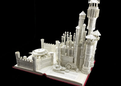 King's Landing Game of Thrones Book Sculpture by Jamie B. Hannigan - Front Right