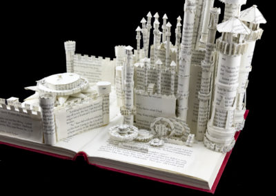 King's Landing Game of Thrones Book Sculpture by Jamie B. Hannigan - Red Keep Detail