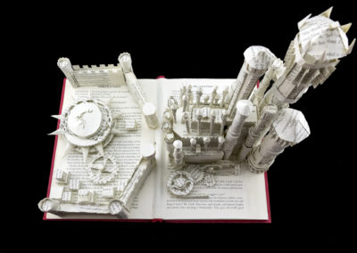 King's Landing Game of Thrones Book Sculpture by Jamie B. Hannigan - View from Above 2