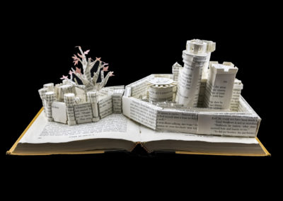 Winterfell Game of Thrones Book Sculpture - Rear