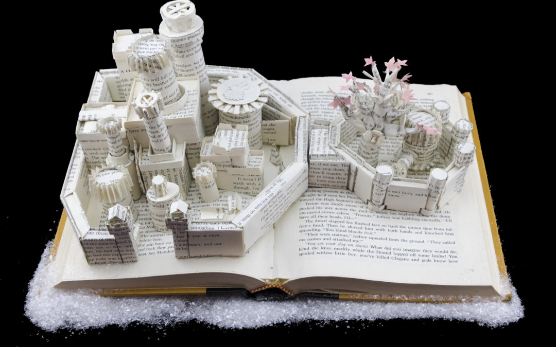 Book Sculpture: Winterfell (A Clash of Kings)