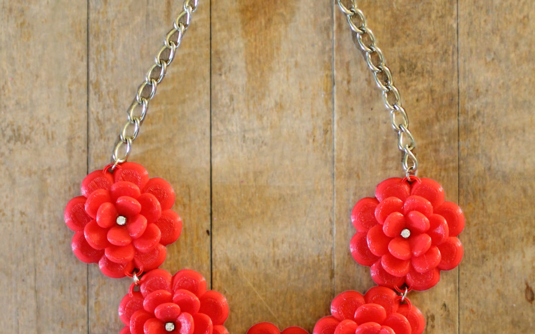 DIY J.Crew Rose Wreath Necklace – With a 3D Printer