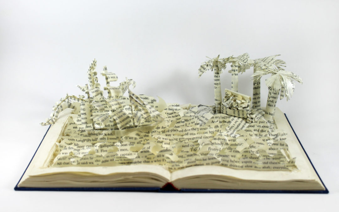 Book Sculpture: Treasure Island