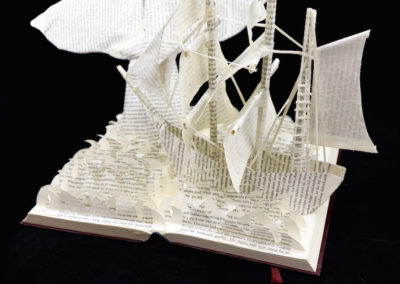 Moby Dick Custom Book Sculpture right side view 1